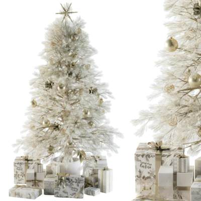 现代圣诞树礼盒摆件